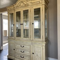 China Cabinet  D 17”  W 63” H  86”