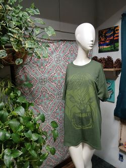 NWOT LE Marvel Olive Green Hulk Tee, Size L