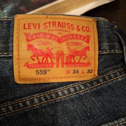 Levi Strauss Size W 34 L 32 Like  New