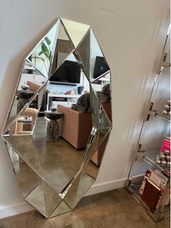 70% Off New Reflections Copenhagen floor mirror (minor cracks)