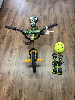 Razor bicycle 16 inch with protective gear set