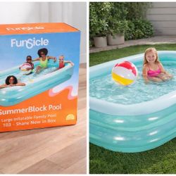 👉 Huge Inflatable Pool 103” – Summer Ready ☀️