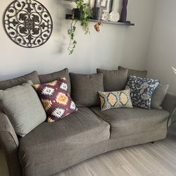 Dark Brown Futon Couch Sofa