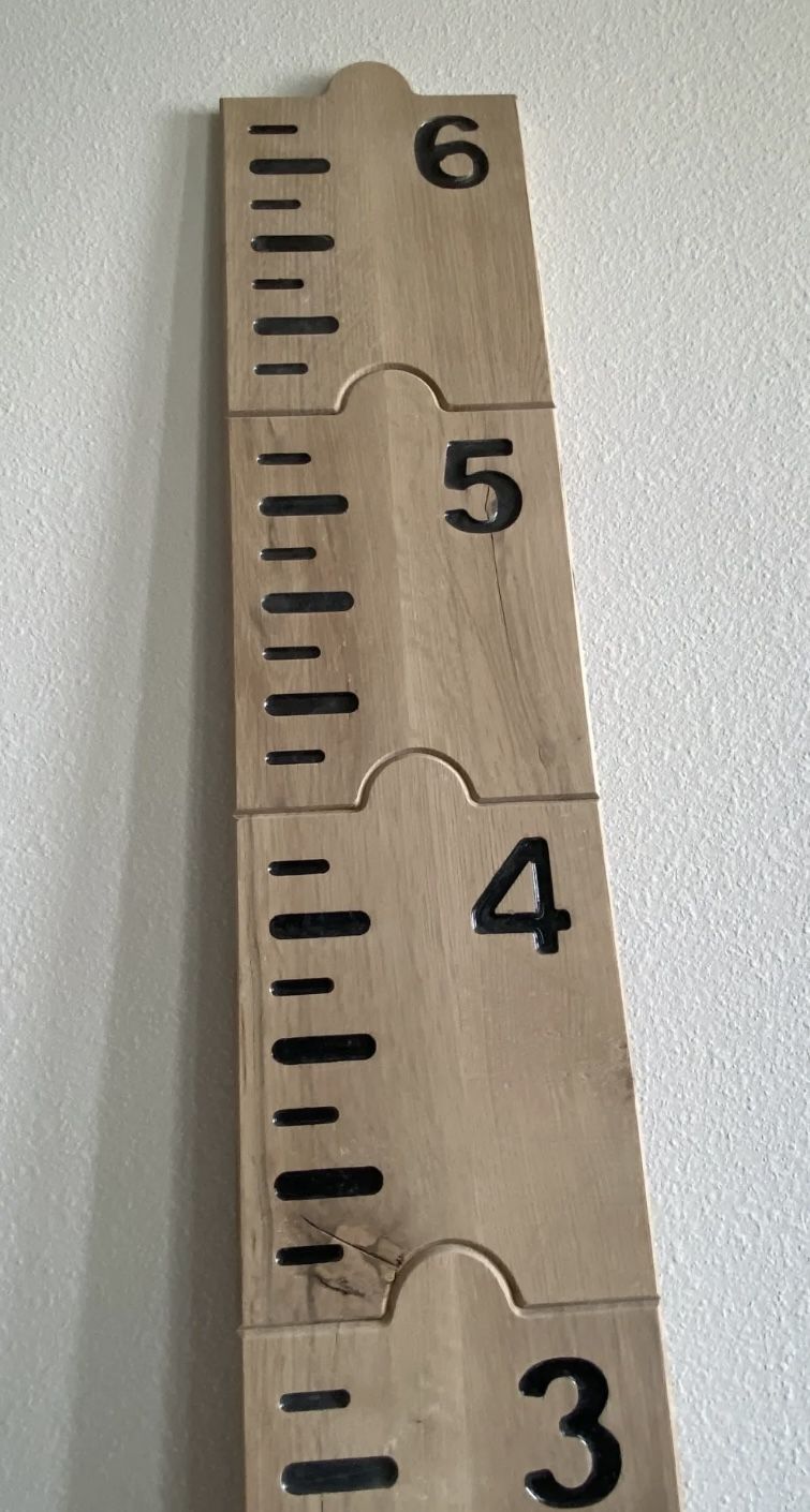 🌟 Wooden Child’s Growth Chart Ruler - Customizable 🌟