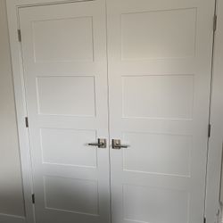 New 2 Sets Of Double Swing Closet Doors