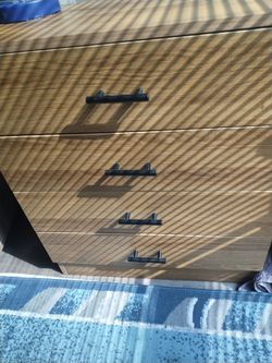 4 wooden dresser drawer brown light still looking good, like new