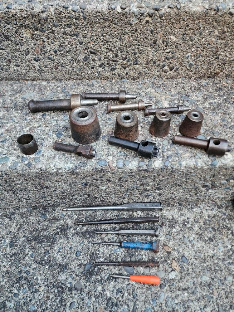 C.S. Osborne Spur Grommet Setter Sizes #6, #4, #1, #1.