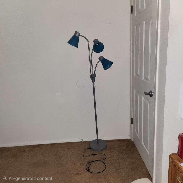 Tensor Athene Floor Lamp Flexible Gooseneck Acrylic Shades