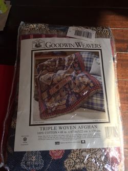 New Teddy bear woven Afghan