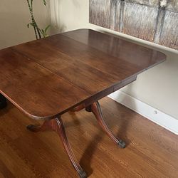 Antique table with extension