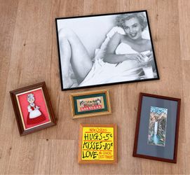 Vintage Wall Art Decor Bundle 6 Pieces