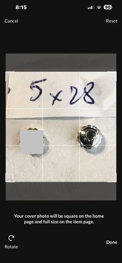 5x28 White Stainless Steel Omega Crown For Watch Repairer.