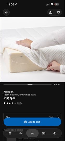 IKEA ÅSBYGDA Twin Mattress – Like New