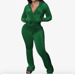 Women’s green velvet set  xsmall size