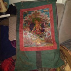 Original Antique Tibetan Wall Hanging