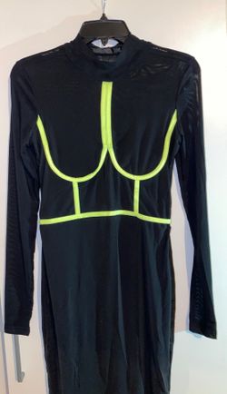 MESH NEON GREEN DRESS