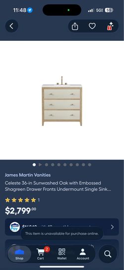 James Martin Vanities Celeste 36-in Sunwashed Oak with Embossed Shagreen Drawer Fronts Undermount Single Sink...