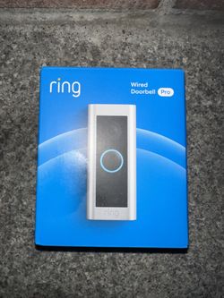 Ring - Wired Doorbell Pro Smart WiFi Video Doorbell - Satin Nickel BRAND NEW