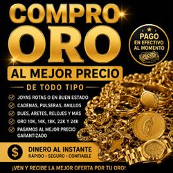 I buy gold at the best price, ask for your money