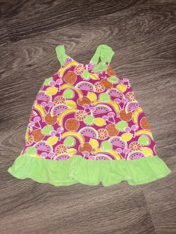 12 month dress . ALL the clothes are pet and smoke free home with NO stains