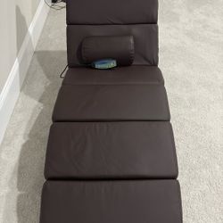  Leather Chaise Lounge with Built-In Massage – Excellent Condition!
