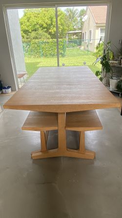 Table And 2 Benches