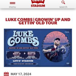 Luke Combs Tickets Levi Stadium 