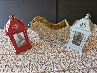 Christmas Holiday Decor Set of 3