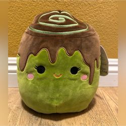 Squishmallows 8 Inch Malta the Matcha Cinnamon Roll Soft Plush Kellytoy Halloween Collection