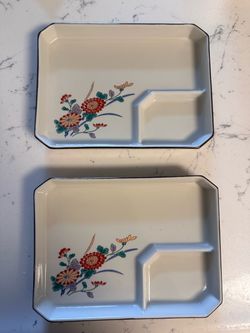 Japanese porcelain serving, trays