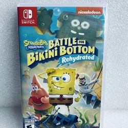 SpongeBob Battle For Bikini Bottom Rehydrted Nintendo Switch