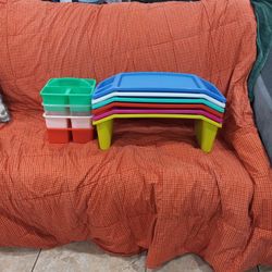Kids Lap Table And Bins