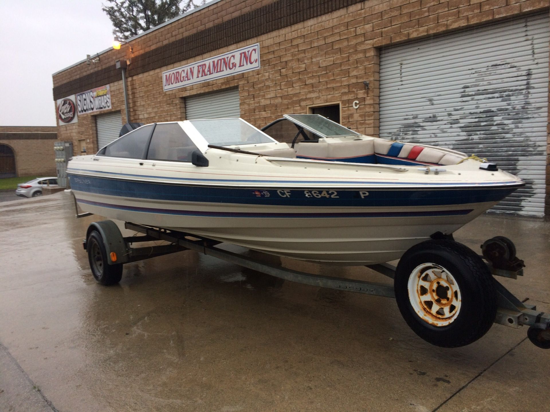 Bayliner boat with trailer