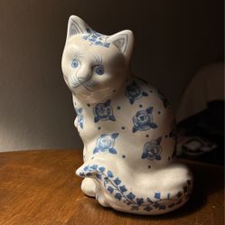 Ganz Ceramic Floral Cat