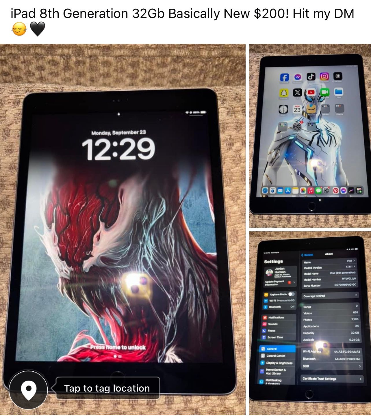 iPad 8th Generation 32 Gb