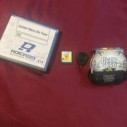nintendo ds guitar hero set