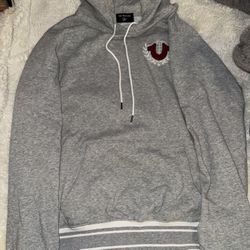 true religion gray collegiate pullover hoodie