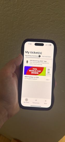 Two World Cup Tickets USA vs Turkey June 25th