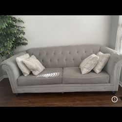 Beateful gray Sofa Set, Slightly Used