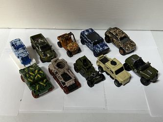 Hot wheels And Matchbox Diecast Army Cars Tanks Jeeps  Snowmobile 