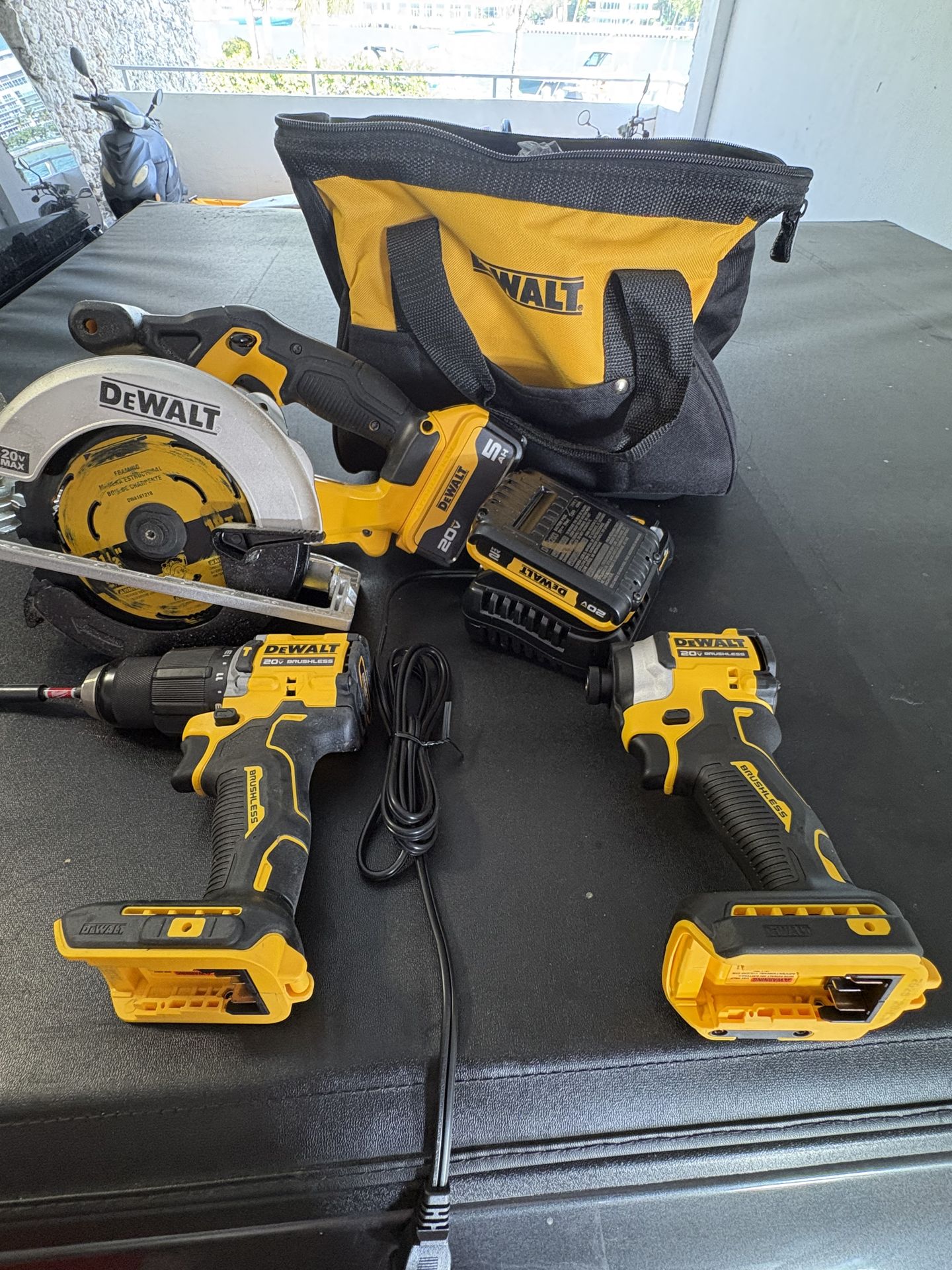 DEWALT DRILLS AND CIRC SAW