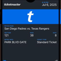 Padres Ticket