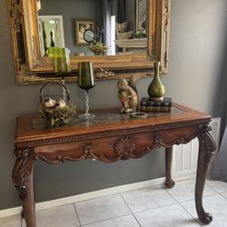 Beautiful Ornate Console / Sofa Table – Approx. 55” Wide