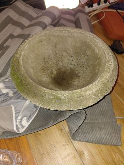 Vintage concrete planter