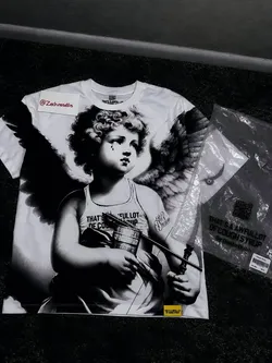 Authentic M  White Graphic Tee *ALOC*