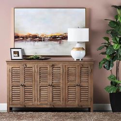 New 72” Solid Mango Wood Sideboard – Retail $2,754 – Delivery Available