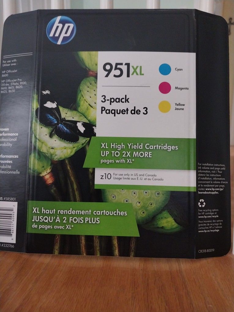 HP 951XL Color 3 Pack