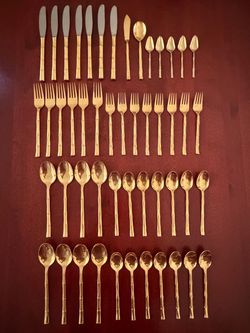 Gold Plated Stainless Flatware