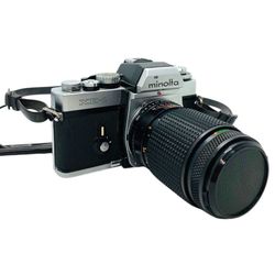 Vintage Minolta XE-1 SLR Film Camera w/ f=135m Sears Lens
