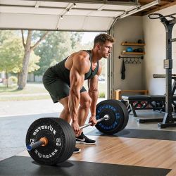 New Set of 2 45lbs Bumper Plate Olympic Weight Plate High Bounce Bumper Weight Plate with Steel Insert Strength Training Weight Lifting Plate  New in 